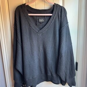 American Eagle Oversized Gray Sweater